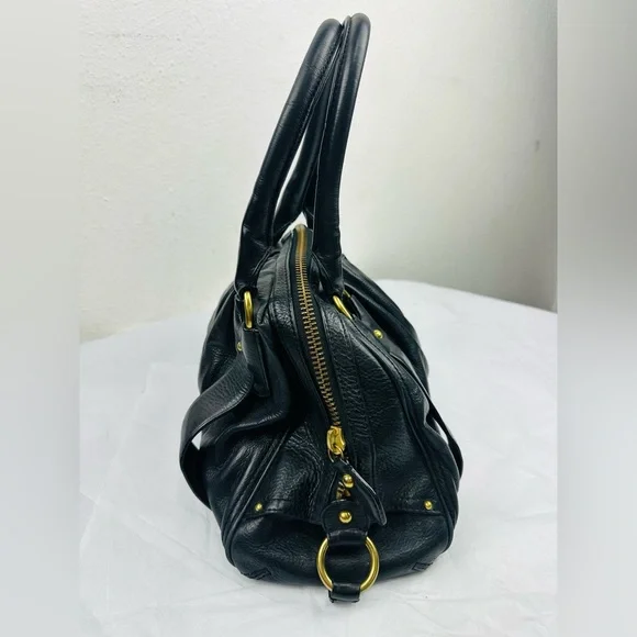 Banana Republic Black Leather Satchel - Picture 3 of 7